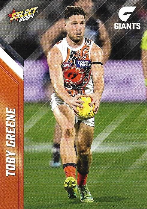 Toby Greene #74 Greater Western Sydney Giants | 2024 Select AFL Footy Stars | Trading Card