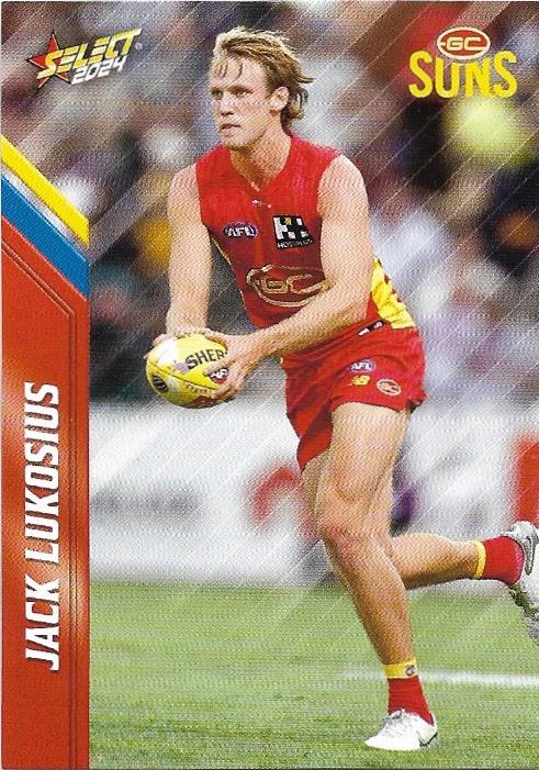 Jack Lukosius #85 Gold Coast Suns | 2024 Select AFL Footy Stars | Trading Card