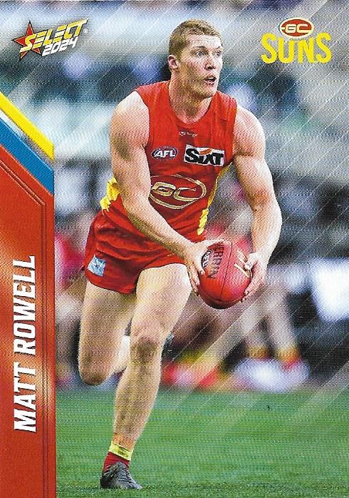 Matt Rowell #87 Gold Coast Suns | 2024 Select AFL Footy Stars | Trading Card