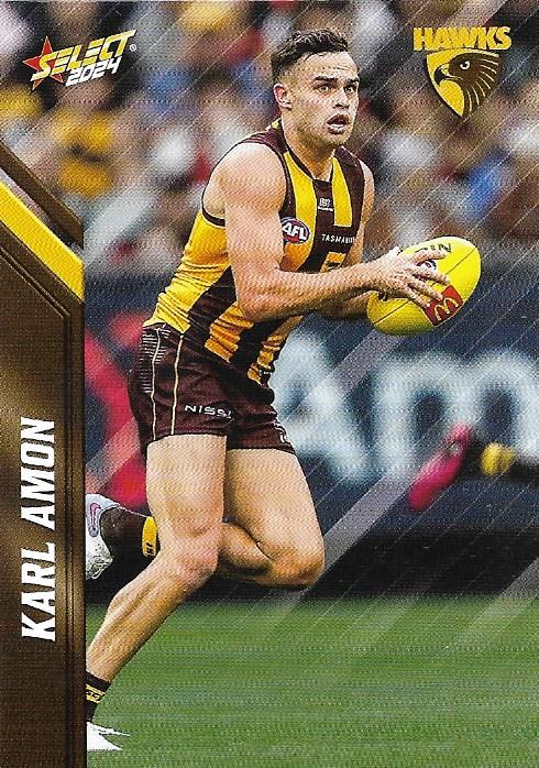 Karl Amon #91 Hawthorn Hawks | 2024 Select AFL Footy Stars | Trading Card