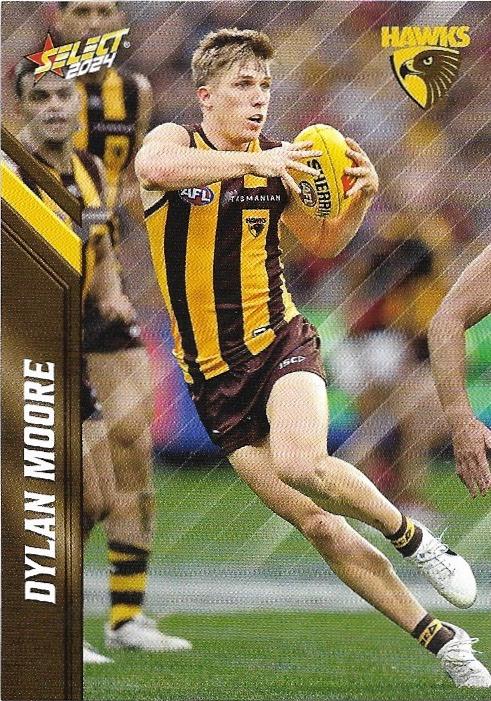 Dylan Moore #96 Hawthorn Hawks | 2024 Select AFL Footy Stars | Trading Card