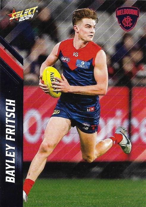 Bayley Fritsch #102 Melbourne Demons | 2024 Select AFL Footy Stars | Trading Card