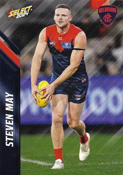 Steven May #105 Melbourne Demons | 2024 Select AFL Footy Stars | Trading Card