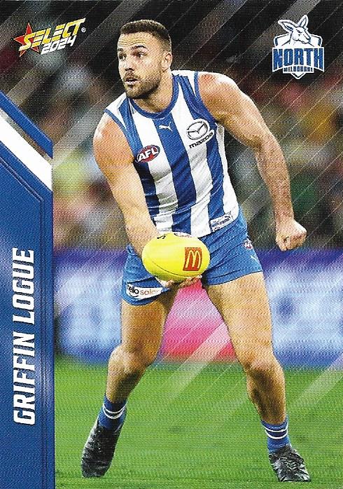 Griffin Logue #114 North Melbourne Kangaroos | 2024 Select AFL Footy Stars | Trading Card