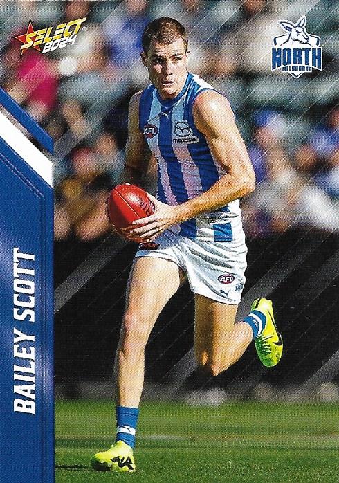 Bailey Scott #116 North Melbourne Kangaroos | 2024 Select AFL Footy Stars | Trading Card