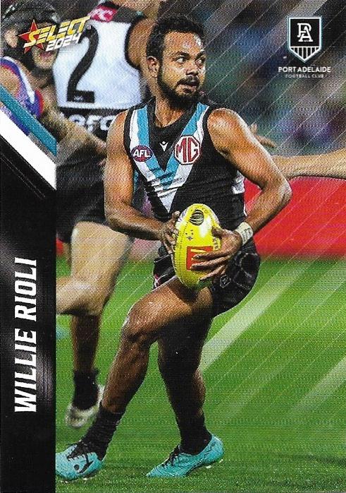 Willie Rioli #128 Port Adelaide Power | 2024 Select AFL Footy Stars | Trading Card