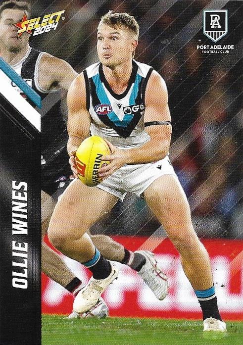 Ollie Wines #130 Port Adelaide Power | 2024 Select AFL Footy Stars | Trading Card