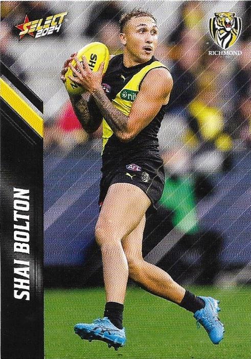 Shai Bolton #133 Richmond Tigers | 2024 Select AFL Footy Stars | Trading Card