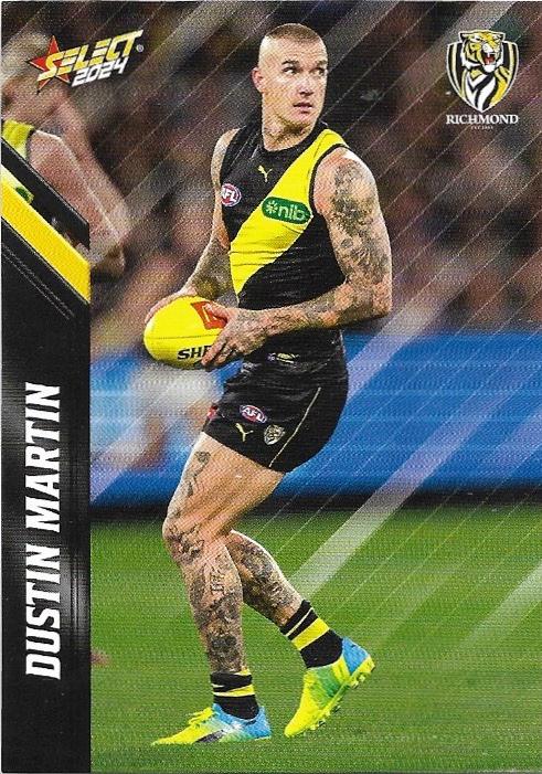 Dustin Martin #136 Richmond Tigers | 2024 Select AFL Footy Stars | Trading Card