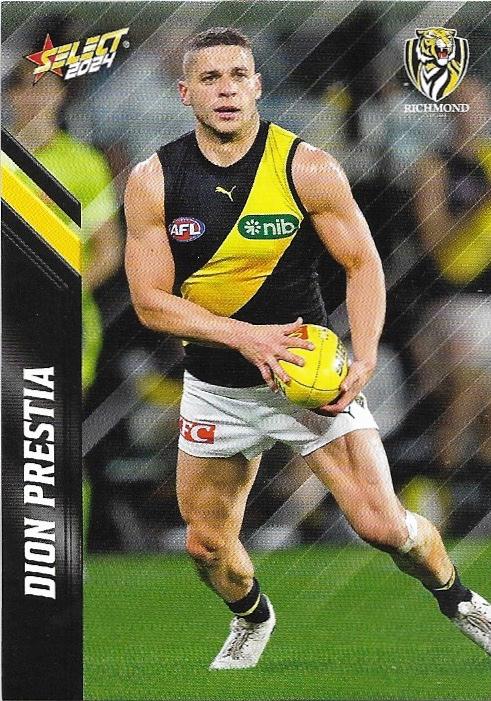 Dion Prestia #138 Richmond Tigers | 2024 Select AFL Footy Stars | Trading Card