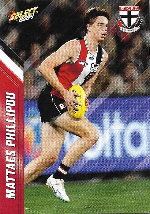 Mattaes Phillipou #146 St. Kilda Saints | 2024 Select AFL Footy Stars | Trading Card