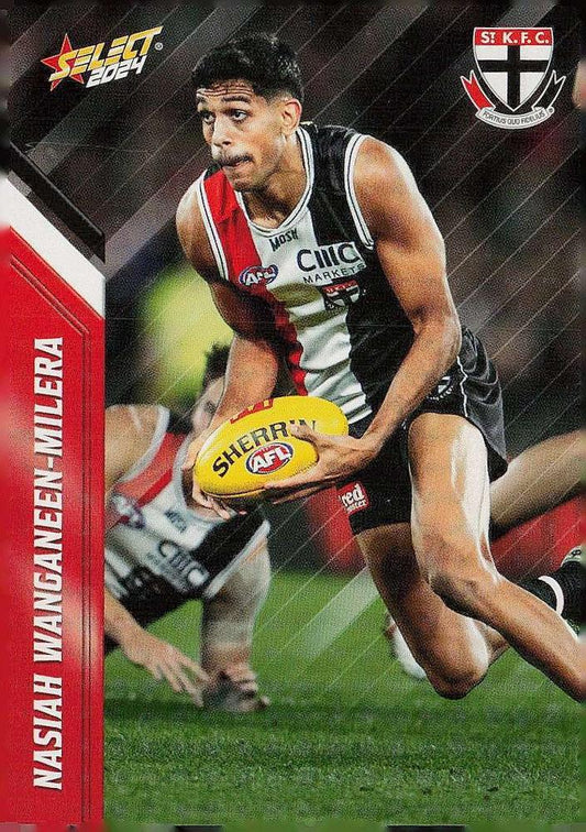 Nasiah Wanganeen-Milera #149 St. Kilda Saints | 2024 Select AFL Footy Stars | Trading Card