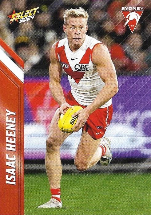 Isaac Heeney #153 Sydney Swans | 2024 Select AFL Footy Stars | Trading Card