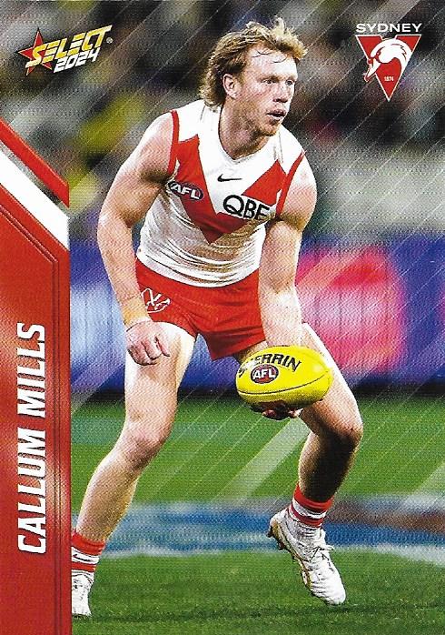 Callum Mills #155 Sydney Swans | 2024 Select AFL Footy Stars | Trading Card