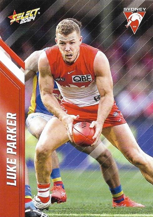 Luke Parker #157 Sydney Swans | 2024 Select AFL Footy Stars | Trading Card