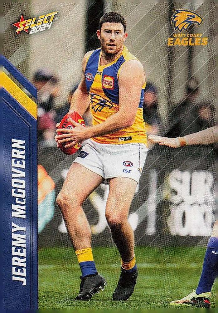 Jeremy McGovern #167 West Coast Eagles | 2024 Select AFL Footy Stars | Trading Card