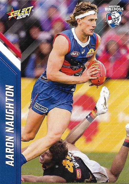 Aaron Naughton #176 Western Bulldogs | 2024 Select AFL Footy Stars | Trading Card