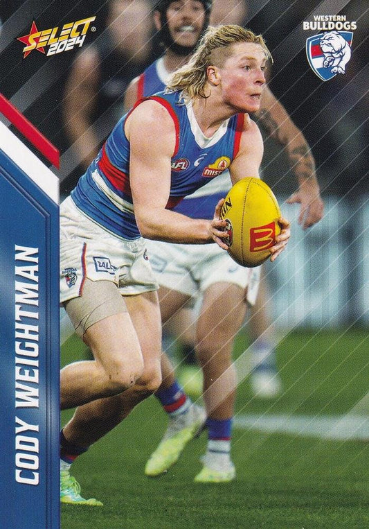 Cody Weightman #180 Western Bulldogs | 2024 Select AFL Footy Stars | Trading Card