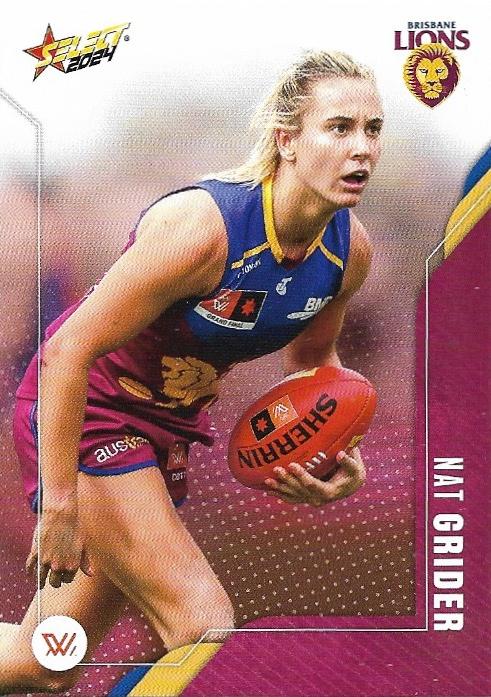 Natalie Grider #185 Brisbane Lions | 2024 Select AFL Footy Stars | Trading Card