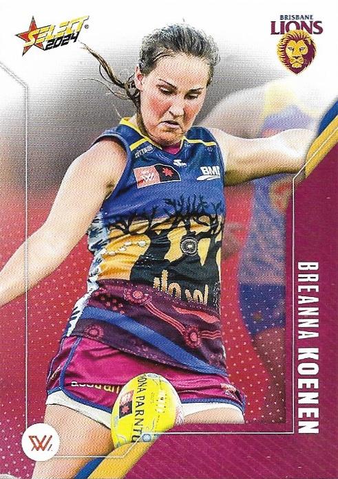 Breanna Koenen #186 Brisbane Lions | 2024 Select AFL Footy Stars | Trading Card