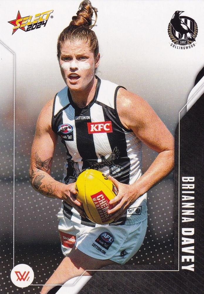 Brianna Davey #191 Collingwood Magpies | 2024 Select AFL Footy Stars | Trading Card