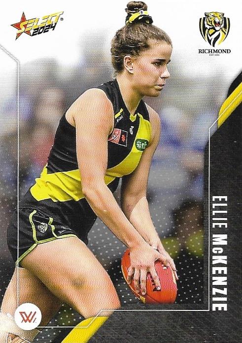 Ellie McKenzie #222 Richmond Tigers | 2024 Select AFL Footy Stars | Trading Card