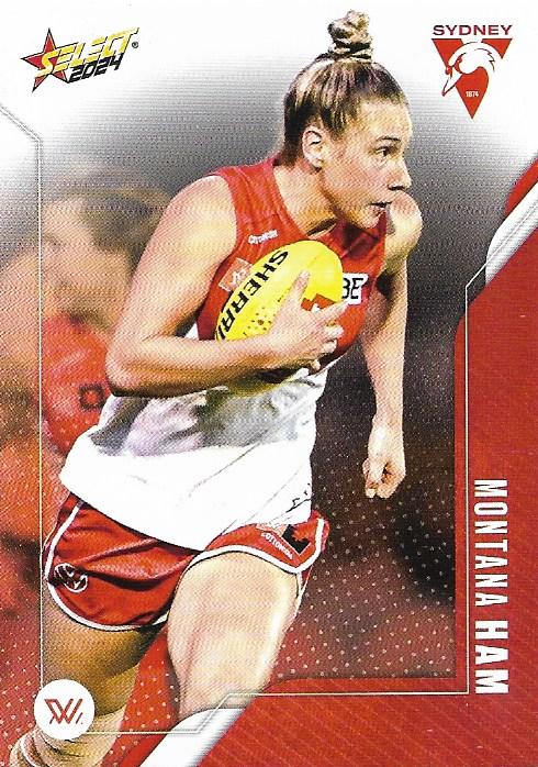 Montana Ham #226 Sydney Swans | 2024 Select AFL Footy Stars | Trading Card