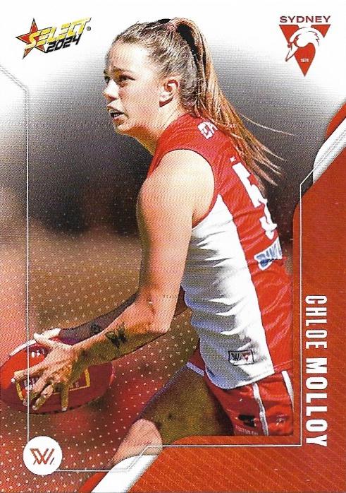 Chloe Molloy #228 Sydney Swans | 2024 Select AFL Footy Stars | Trading Card