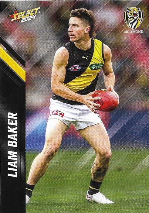 Liam Baker #131 Richmond Tigers | 2024 Select AFL Footy Stars | Trading Card