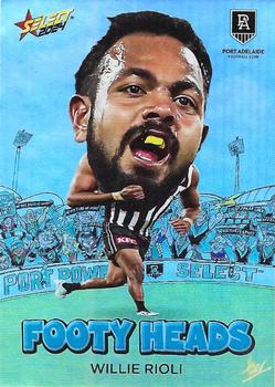 Willie Rioli #FH64 Port Adelaide Power | Footy Heads 2024 Select AFL Footy Stars | Trading Card