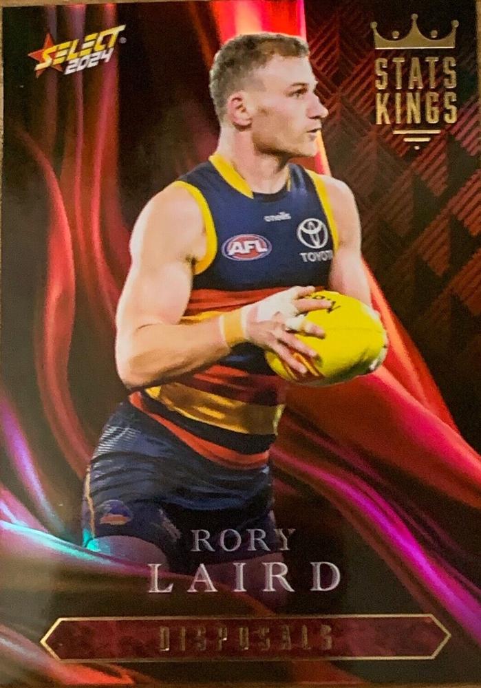 Rory Laird #SK1 Adelaide Crows | Stats Kings 2024 Select AFL Footy Stars | Trading Card