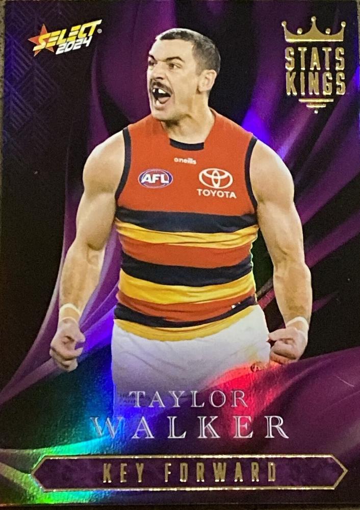 Taylor Walker #SK3 Adelaide Crows | Stats Kings 2024 Select AFL Footy Stars | Trading Card