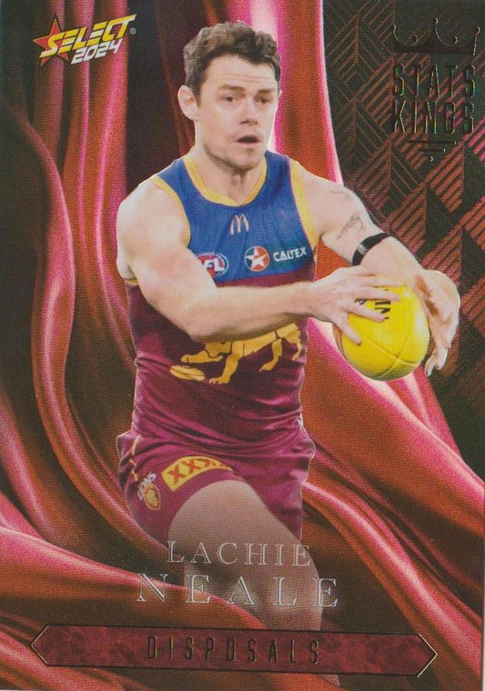 Lachie Neale #SK6 Brisbane Lions | Stats Kings 2024 Select AFL Footy Stars | Trading Card