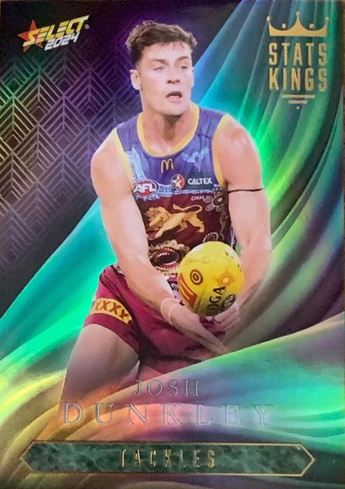 Josh Dunkley #SK10 Brisbane Lions | Stats Kings 2024 Select AFL Footy Stars | Trading Card