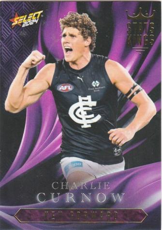 Charlie Curnow #SK13 Carlton Blues | Stats Kings 2024 Select AFL Footy Stars | Trading Card