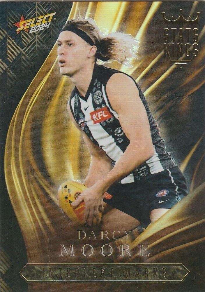 Darcy Moore #SK17 Collingwood Magpies | Stats Kings 2024 Select AFL Footy Stars | Trading Card