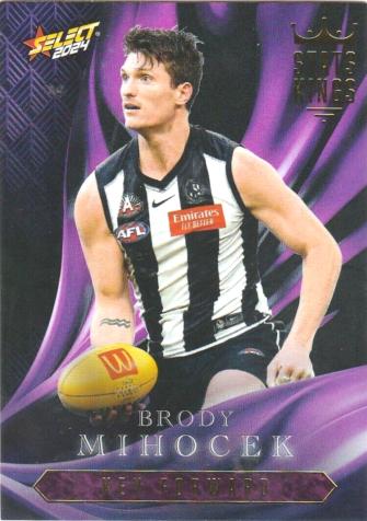 Brody Mihocek #SK18 Collingwood Magpies | Stats Kings 2024 Select AFL Footy Stars | Trading Card