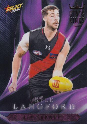 Kyle Langford #SK23 Essendon Bombers | Stats Kings 2024 Select AFL Footy Stars | Trading Card