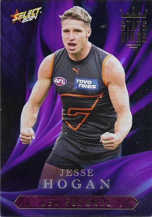 Jesse Hogan #SK38 Greater Western Sydney Giants | Stats Kings 2024 Select AFL Footy Stars | Trading Card