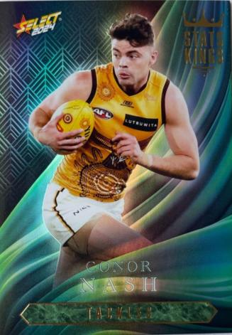 Conor Nash #SK50 Hawthorn Hawks | Stats Kings 2024 Select AFL Footy Stars | Trading Card