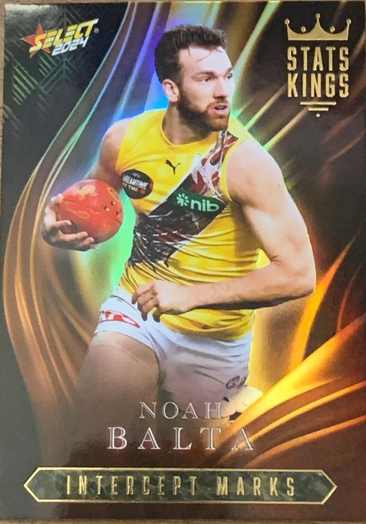 Noah Balta #SK67 Richmond Tigers | Stats Kings 2024 Select AFL Footy Stars | Trading Card