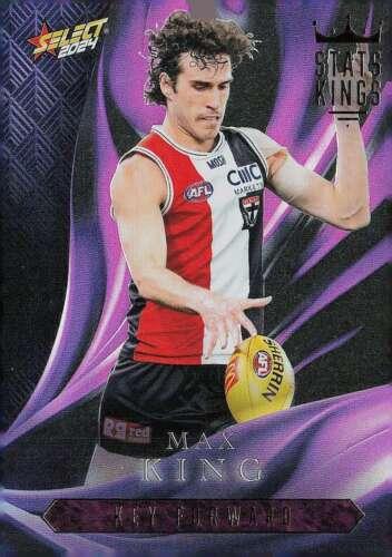 Max King #SK73 St. Kilda Saints | Stats Kings 2024 Select AFL Footy Stars | Trading Card