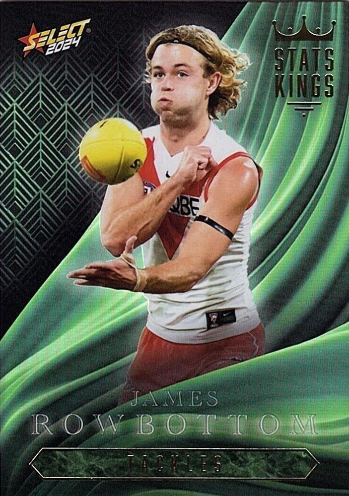 James Rowbottom #SK80 Sydney Swans | Stats Kings 2024 Select AFL Footy Stars | Trading Card