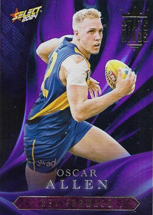 Oscar Allen #SK83 West Coast Eagles | Stats Kings 2024 Select AFL Footy Stars | Trading Card