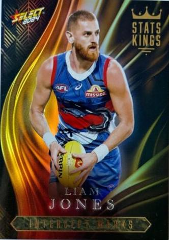 Liam Jones #SK87 Western Bulldogs | Stats Kings 2024 Select AFL Footy Stars | Trading Card