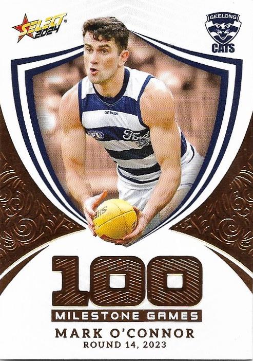 Mark O'Connor #MG39 Geelong Cats | Milestone 2024 Select AFL Footy Stars | Trading Card