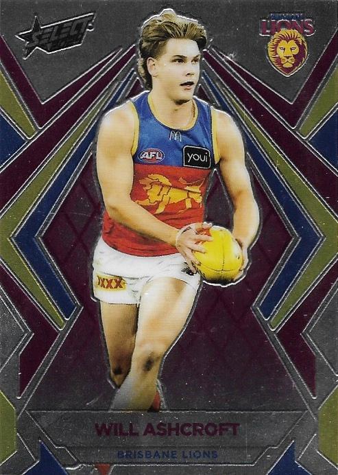 Will Ashcroft #L12 Brisbane Lions | Luminous 2024 Select AFL Footy Stars | Trading Card