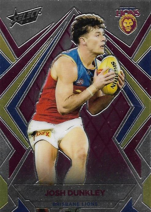 Josh Dunkley #L16 Brisbane Lions | Luminous 2024 Select AFL Footy Stars | Trading Card