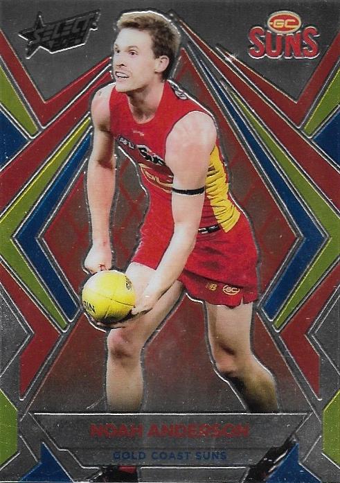 Noah Anderson #L81 Gold Coast Suns | Luminous 2024 Select AFL Footy Stars | Trading Card