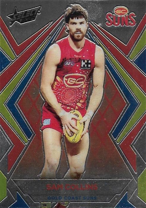 Sam Collins #L84 Gold Coast Suns | Luminous 2024 Select AFL Footy Stars | Trading Card